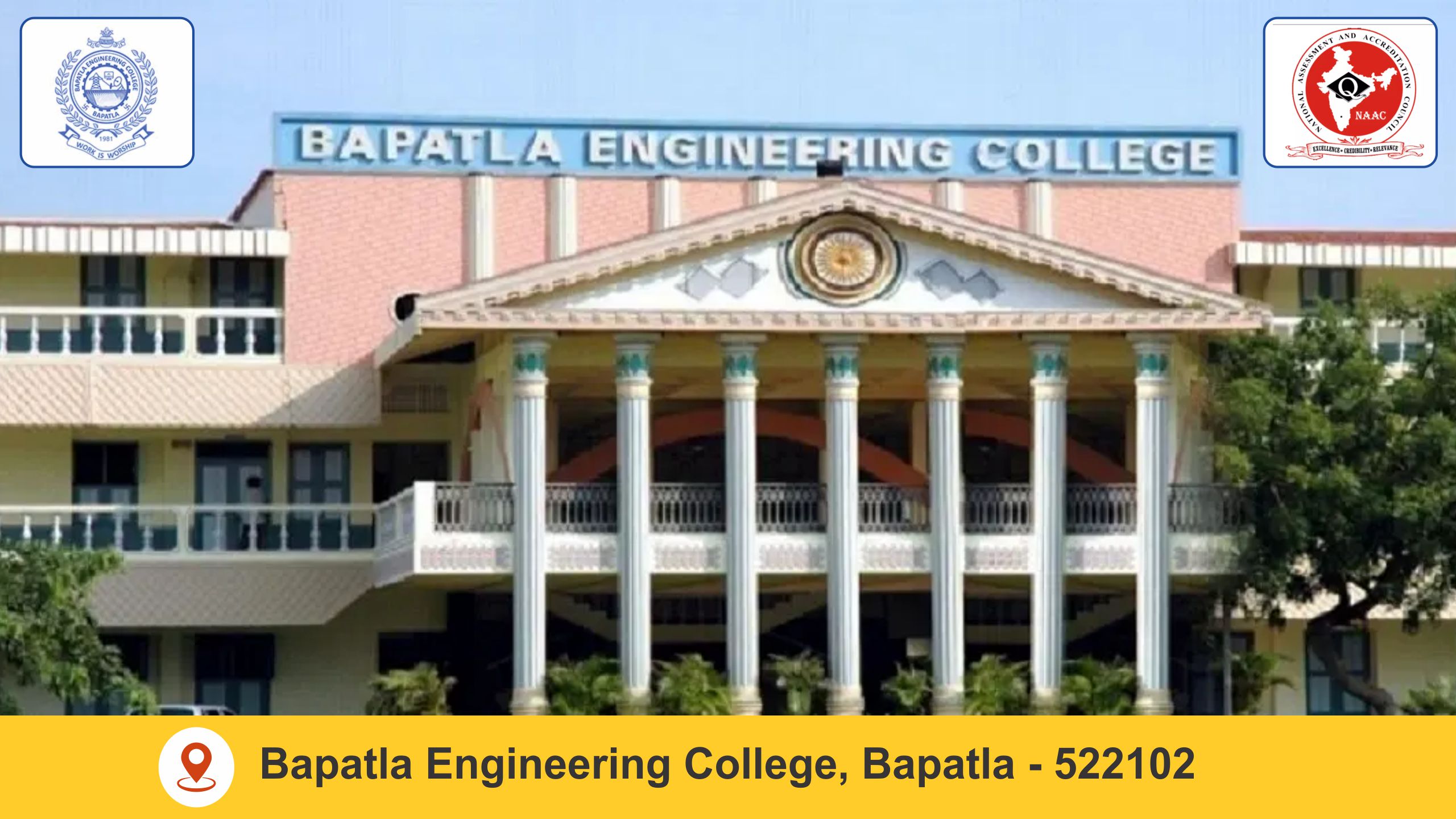 Out Side View of Bapatla Engineering College